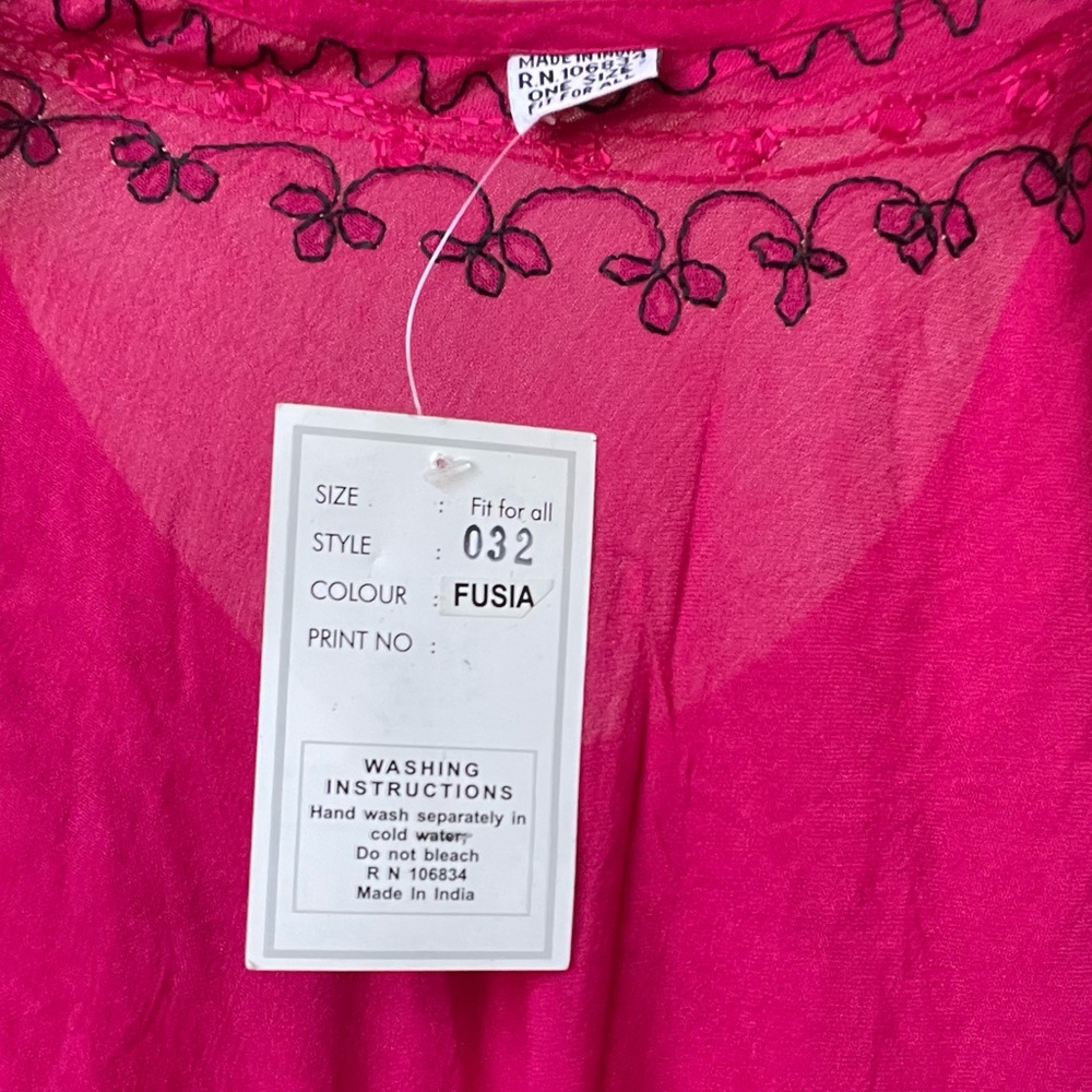 embroidered Beach Cover Up Dress - Picture 8 of 8